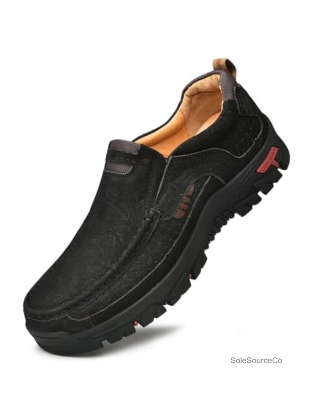 Men's Casual Leather Loafers Handmade Breathable Slip On Non-Slip Driving Shoes